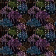 Rain seamless pattern N14