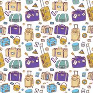 Suitcases Seamless background N6