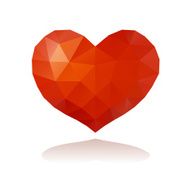 Heart polygonal style