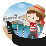 Italian Gondolier boy N2