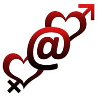 Two Hearts with At sign