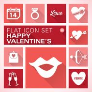 Flat icons 39 Valentine&#039;s Day N2