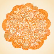 Bright autumn concept background with flowers