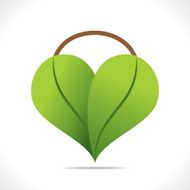 creative eco or natural heart design