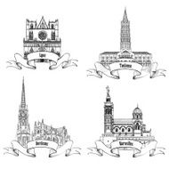 French famous buildings and landmarks Sightseeing of France