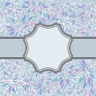 Vintage vector flower frame N102