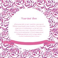 Floral card with roses N15