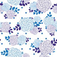 Vintage rose seamless pattern background N3