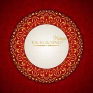Elegant vintage background with lace ornament N2