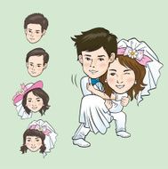 Wedding Cartoon N13