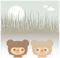meeting among the mangroves (vector)