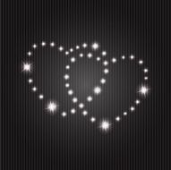 Valentines day heart backgroung vector illustration N10