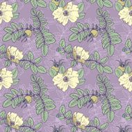 vector seamless pattern with brier N5