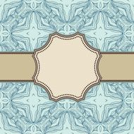 Vintage vector flower frame N104