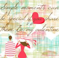 Valentine's couple background N2