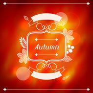 Background of stylized autumn leaves for greeting cards N8