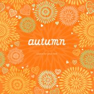 Seamless pattern with colorful flowers and hearts N5