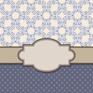 Vintage vector flower frame N106