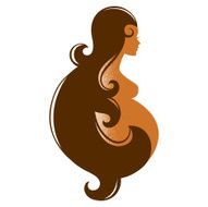 Pregnant Woman Silhouette N25