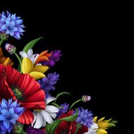 folk flowers