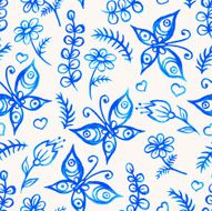 watercolor butterflies N6