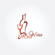 Stylized wine icon
