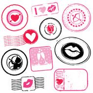 Valentine Rubber Stamps