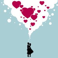 couple kissing N20