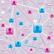 Seamless dating network background
