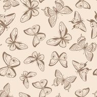 Butterflies Seamless Pattern N19