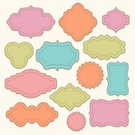 Vector labels set
