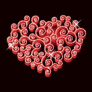 Valentines diamond heart