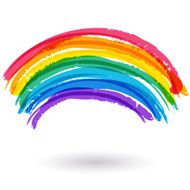 Abstract colorful watercolor rainbow background Vector illustration N2