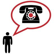 man wants to telephone