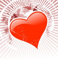 heart shape on grunge backround