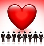 Love with Stick Figures Concept