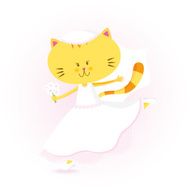 Kitty as a bride