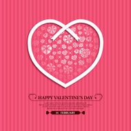 Valentine&#039;s Day background Heart Ribbon N4