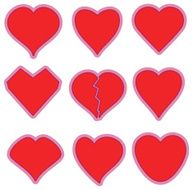 Geometrically Precise Vector Hearts - 1 credit