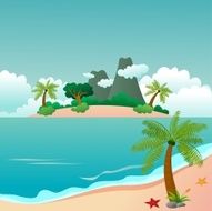 Paradise Island and Beautiful Beach Landscapes