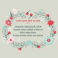 floral frame with flowers N10