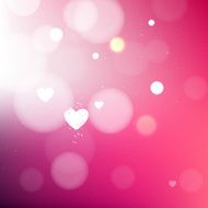 Bright blurred pink love background