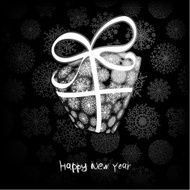 Vintage card with Christmas gifts EPS8