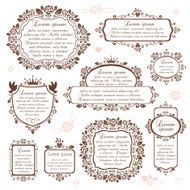 Set of romantic frames N2