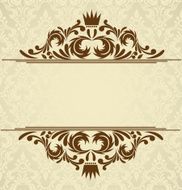 Background with damask pattern