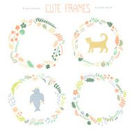 Set of floral frames N8