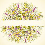 Circle with wild flowers N2