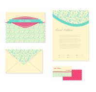 Corporate style with multicolor leaves