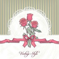 Vintage Floral Card N22