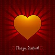 Decorative Valentine Heart Design Vector Elements Isolated Ornament Illustration